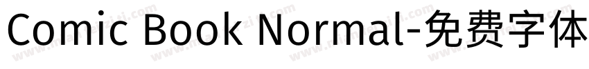 Comic Book Normal字体转换